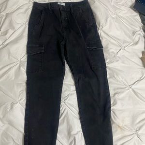 🤍3/35 Black cargo jean